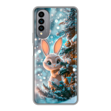 Силиконовый чехол на Wiko T50 с принтом Новый год Силиконовый чехол на Wiko T50 с принтом Новый год