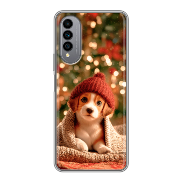 Силиконовый чехол на Wiko T50 с принтом Новый год Силиконовый чехол на Wiko T50 с принтом Новый год
