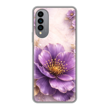 Силиконовый чехол на Wiko T50 с принтом женский
