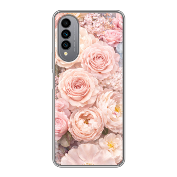 Силиконовый чехол на Wiko T50 с принтом женский