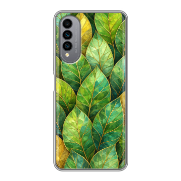 Силиконовый чехол на Wiko T50 с принтом женский