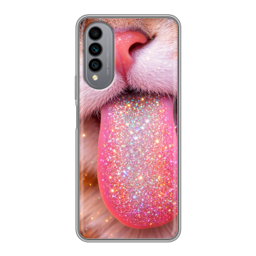 Силиконовый чехол на Wiko T50 с принтом для девочек