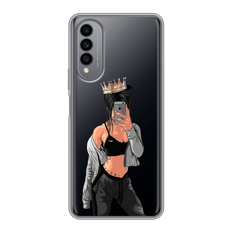 Силиконовый чехол на Wiko T50 с принтом Женские принты Силиконовый чехол на Wiko T50 с принтом Женские принты