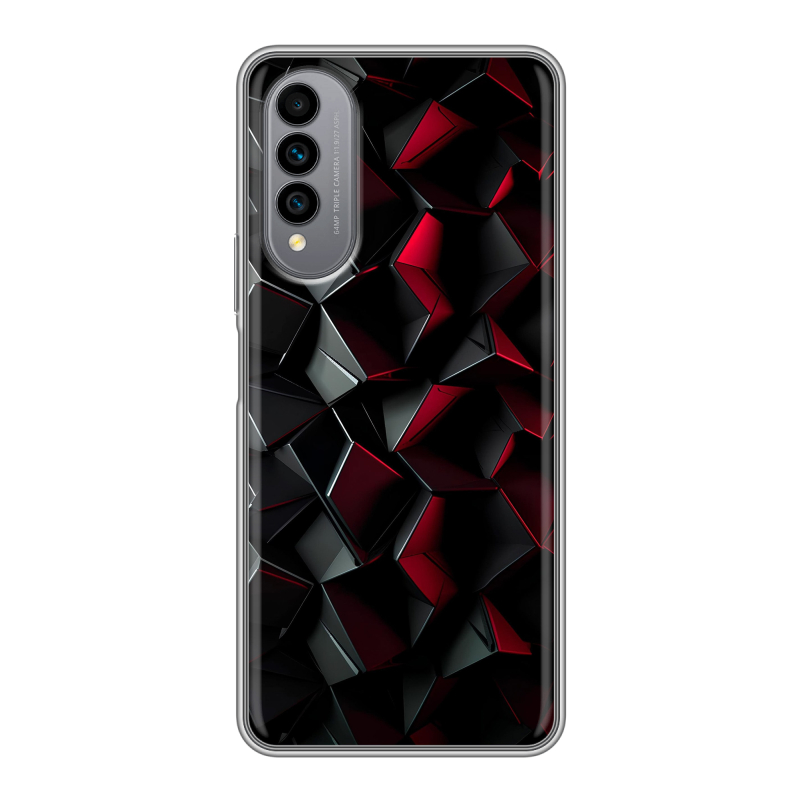 Силиконовый чехол на Wiko T50 с принтом Абстракция Силиконовый чехол на Wiko T50 с принтом Абстракция