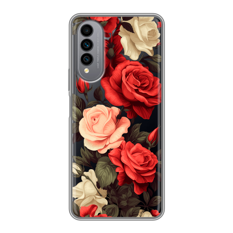 Силиконовый чехол на Wiko T50 с принтом Розы Силиконовый чехол на Wiko T50 с принтом Розы