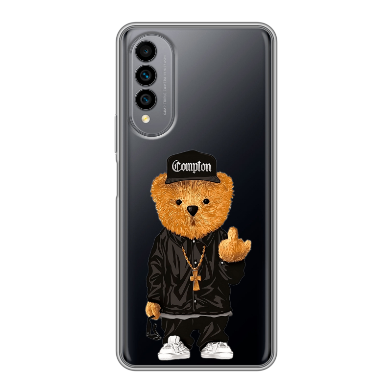 Силиконовый чехол на Wiko T50 с принтом Плюшевый медведь Силиконовый чехол на Wiko T50 с принтом Плюшевый медведь