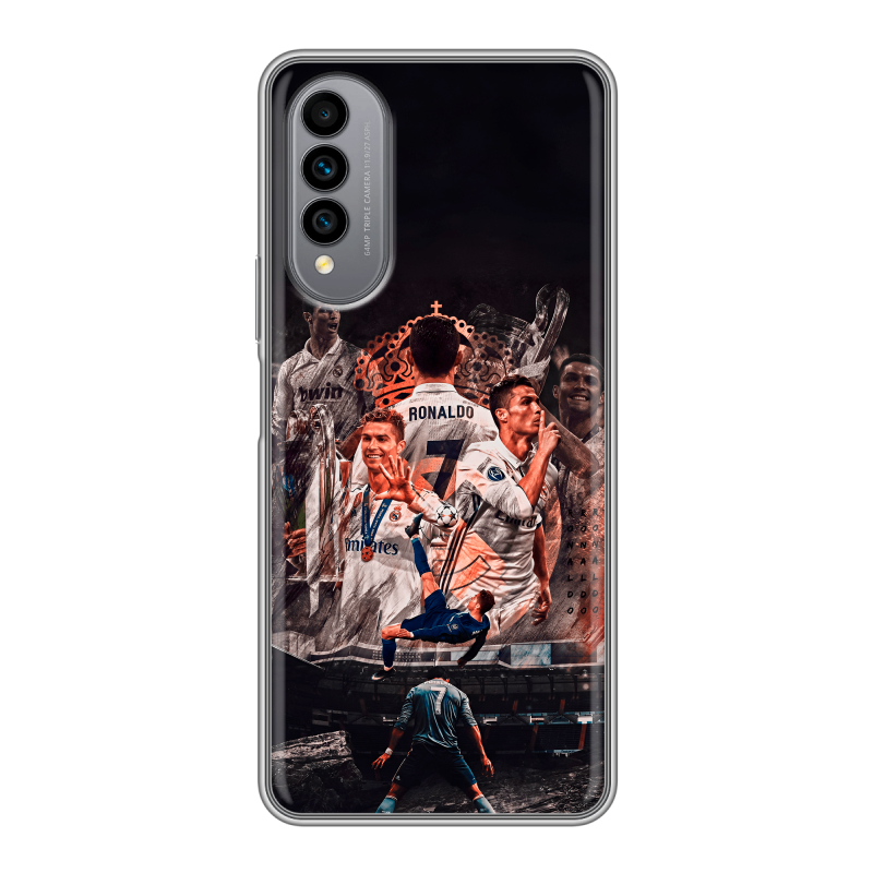 Силиконовый чехол на Wiko T50 с принтом Реал Роналдо Real Ronaldo Силиконовый чехол на Wiko T50 с принтом Реал Роналдо Real Ronaldo