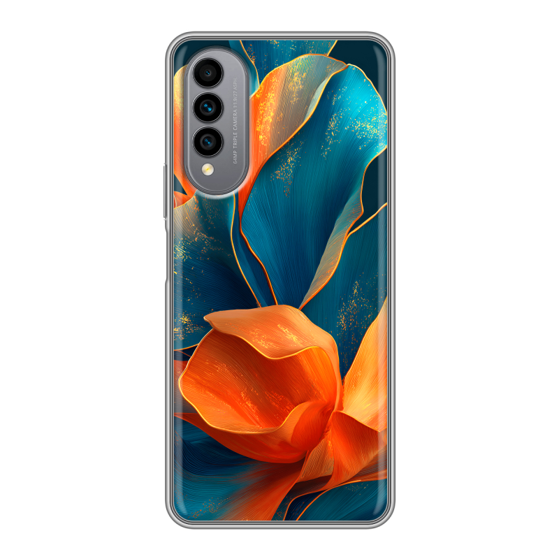 Силиконовый чехол на Wiko T50 с принтом Цветы Силиконовый чехол на Wiko T50 с принтом Цветы