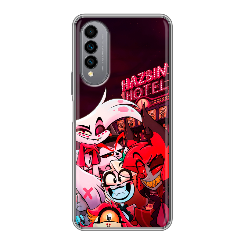 Силиконовый чехол на Wiko T50 с принтом Hazbin Hotel Отель Хазбин Силиконовый чехол на Wiko T50 с принтом Hazbin Hotel Отель Хазбин