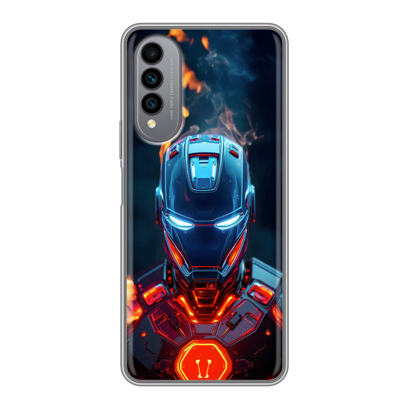 Силиконовый чехол на Wiko T50 с принтом IronMan Железный человек Силиконовый чехол на Wiko T50 с принтом IronMan Железный человек