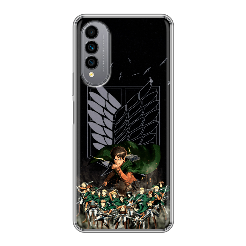 Силиконовый чехол на Wiko T50 с принтом Атака титанов Силиконовый чехол на Wiko T50 с принтом Атака титанов