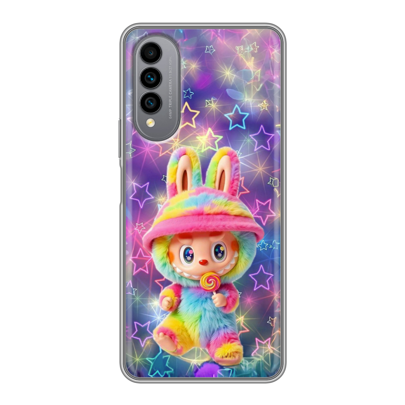 Силиконовый чехол на Wiko T50 с принтом Labubu Лабубу Силиконовый чехол на Wiko T50 с принтом Labubu Лабубу