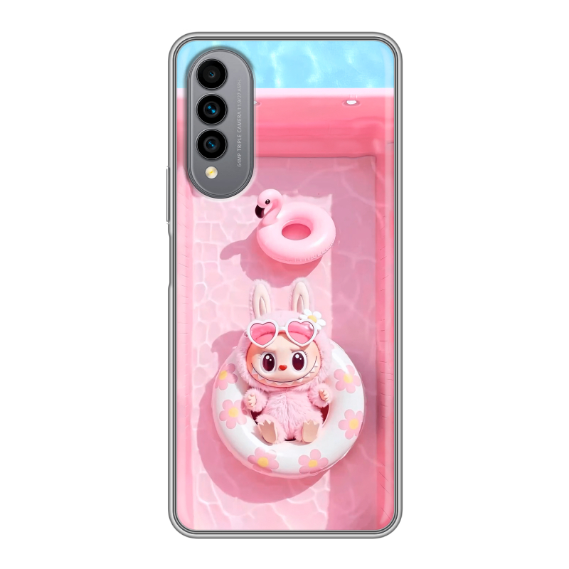 Силиконовый чехол на Wiko T50 с принтом Labubu Лабубу Силиконовый чехол на Wiko T50 с принтом Labubu Лабубу