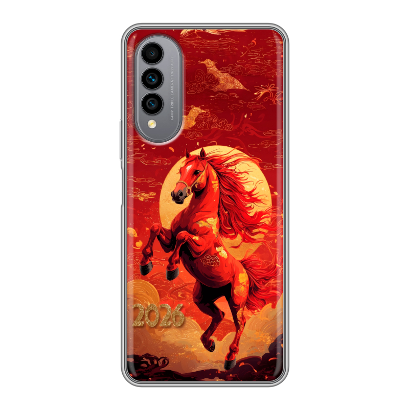 Силиконовый чехол на Wiko T50 с принтом Новый год Силиконовый чехол на Wiko T50 с принтом Новый год