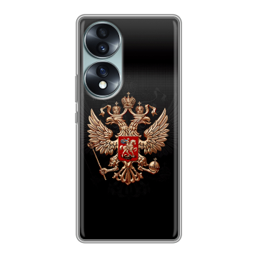 Силиконовый чехол на Huawei Honor 70 с принтом Герб России Силиконовый чехол на Huawei Honor 70 с принтом Герб России