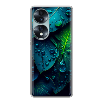 Силиконовый чехол на Huawei Honor 70 с принтом Листья Силиконовый чехол на Huawei Honor 70 с принтом Листья