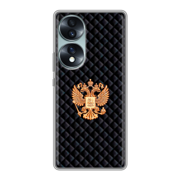 Силиконовый чехол на Huawei Honor 70 с принтом Герб России принт Силиконовый чехол на Huawei Honor 70 с принтом Герб России принт