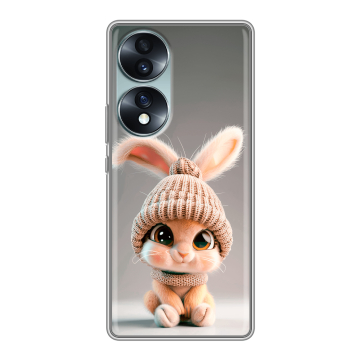 Силиконовый чехол на Huawei Honor 70 с принтом Кролик Силиконовый чехол на Huawei Honor 70 с принтом Кролик