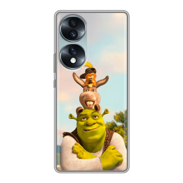 Силиконовый чехол на Huawei Honor 70 с принтом Шрек Shrek