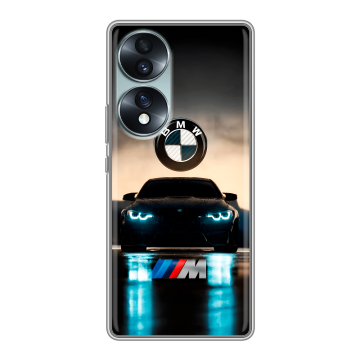 Силиконовый чехол на Huawei Honor 70 с принтом БМВ BMW Силиконовый чехол на Huawei Honor 70 с принтом БМВ BMW