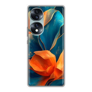 Силиконовый чехол на Huawei Honor 70 с принтом Цветы