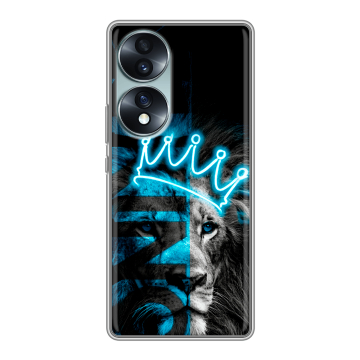 Силиконовый чехол на Huawei Honor 70 с принтом Король лев