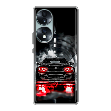 Силиконовый чехол на Huawei Honor 70 с принтом BMW БМВ Силиконовый чехол на Huawei Honor 70 с принтом BMW БМВ
