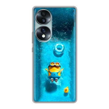 Силиконовый чехол на Huawei Honor 70 с принтом Миньоны Силиконовый чехол на Huawei Honor 70 с принтом Миньоны