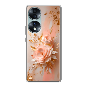 Силиконовый чехол на Huawei Honor 70 с принтом женский