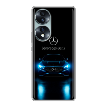 Силиконовый чехол на Huawei Honor 70 с принтом Mercedes Мерседес Силиконовый чехол на Huawei Honor 70 с принтом Mercedes Мерседес