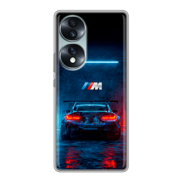 Силиконовый чехол на Huawei Honor 70 с принтом BMW БМВ Силиконовый чехол на Huawei Honor 70 с принтом BMW БМВ