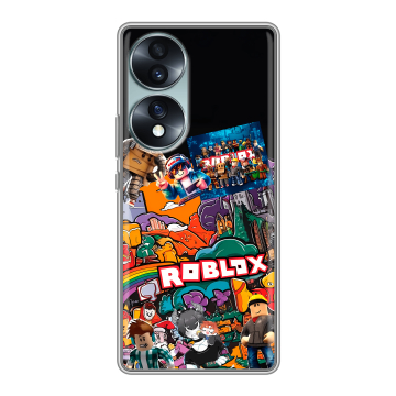 Силиконовый чехол на Huawei Honor 70 с принтом Roblox Роблокс Силиконовый чехол на Huawei Honor 70 с принтом Roblox Роблокс