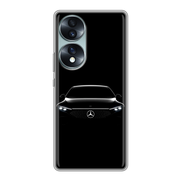 Силиконовый чехол на Huawei Honor 70 с принтом Mercedes Мерседес Силиконовый чехол на Huawei Honor 70 с принтом Mercedes Мерседес