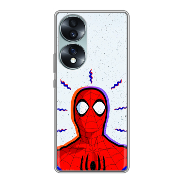 Силиконовый чехол на Huawei Honor 70 с принтом Spiderman Человек паук