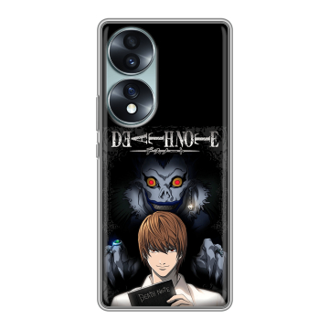 Силиконовый чехол на Huawei Honor 70 с принтом Death note Тетрадь смерти