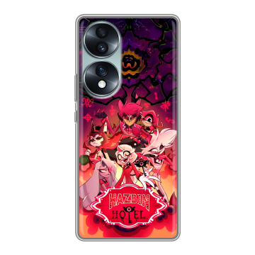 Силиконовый чехол на Huawei Honor 70 с принтом Hazbin Hotel Отель Хазбин Силиконовый чехол на Huawei Honor 70 с принтом Hazbin Hotel Отель Хазбин