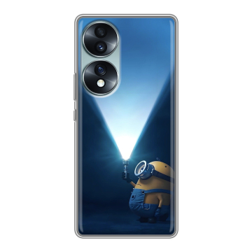 Силиконовый чехол на Huawei Honor 70 с принтом Миньоны Силиконовый чехол на Huawei Honor 70 с принтом Миньоны