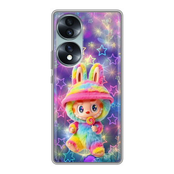 Силиконовый чехол на Huawei Honor 70 с принтом Labubu Лабубу Силиконовый чехол на Huawei Honor 70 с принтом Labubu Лабубу