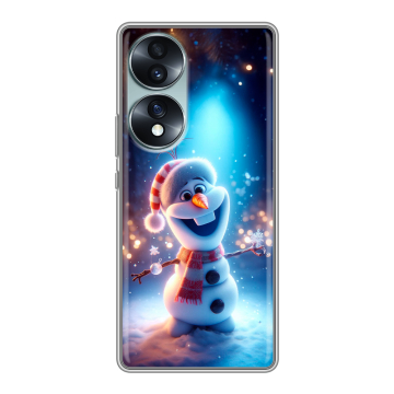 Силиконовый чехол на Huawei Honor 70 с принтом Новый год