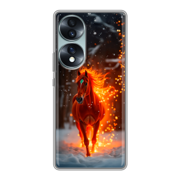 Силиконовый чехол на Huawei Honor 70 с принтом Новый год Силиконовый чехол на Huawei Honor 70 с принтом Новый год