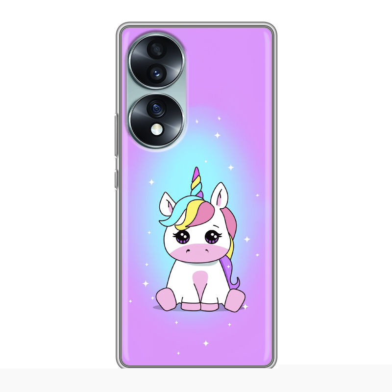 Силиконовый чехол на Huawei Honor 70 с принтом Единорог Силиконовый чехол на Huawei Honor 70 с принтом Единорог