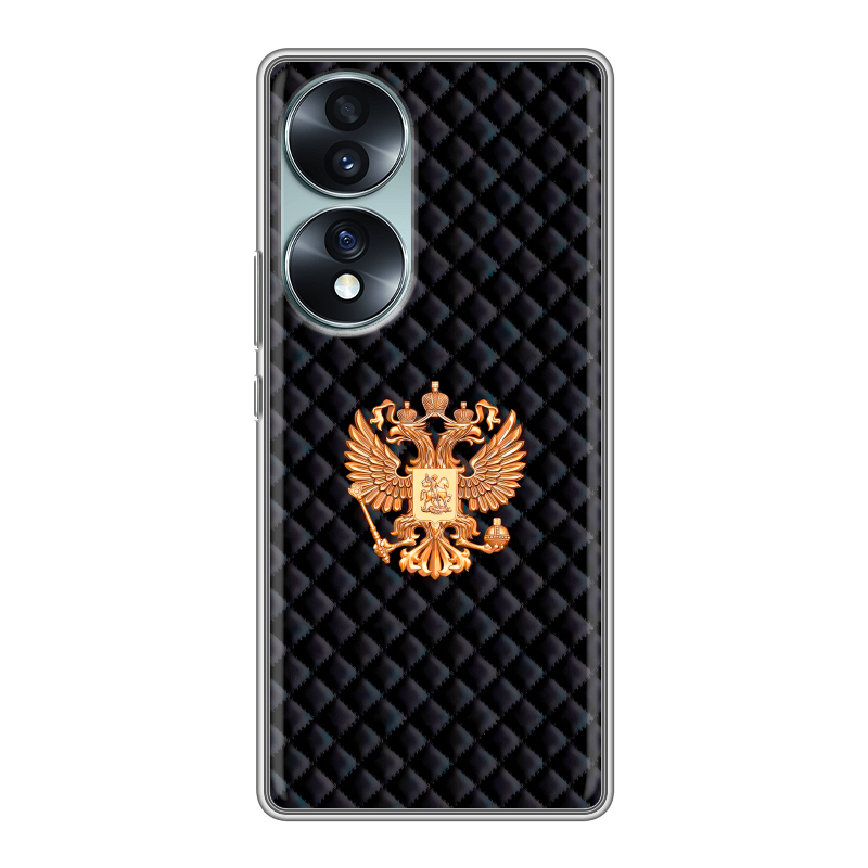 Силиконовый чехол на Huawei Honor 70 с принтом Герб России принт Силиконовый чехол на Huawei Honor 70 с принтом Герб России принт