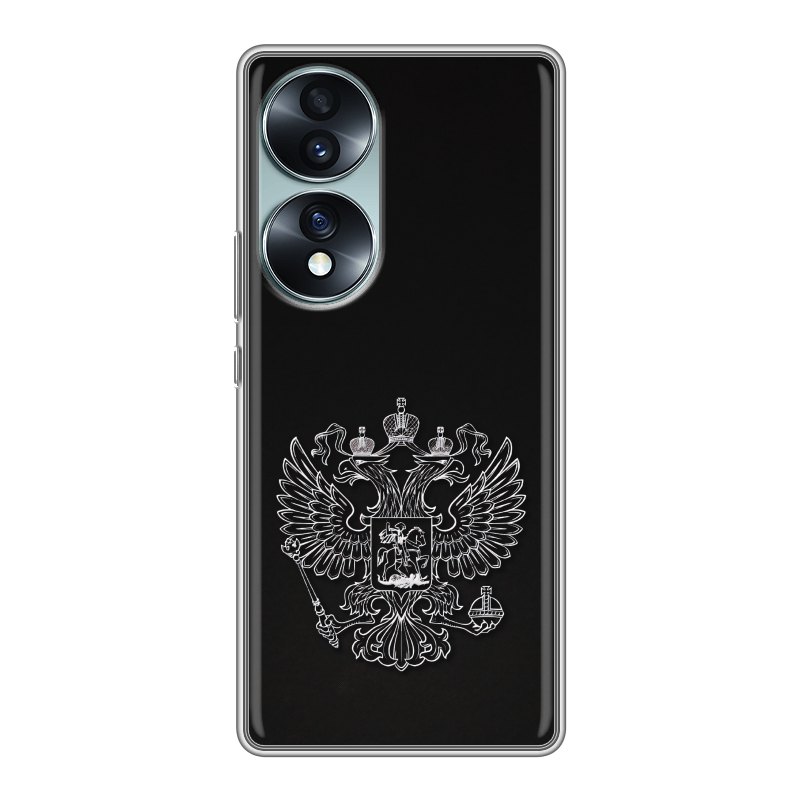 Силиконовый чехол на Huawei Honor 70 с принтом Герб России Силиконовый чехол на Huawei Honor 70 с принтом Герб России