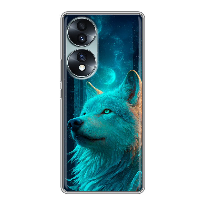 Силиконовый чехол на Huawei Honor 70 с принтом бабочки саккура Силиконовый чехол на Huawei Honor 70 с принтом бабочки саккура