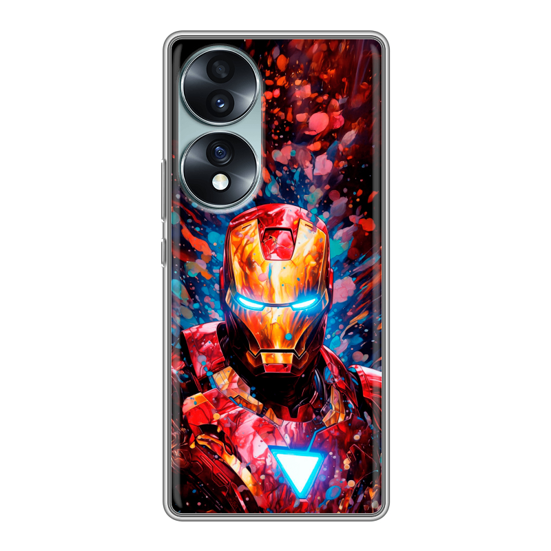 Силиконовый чехол на Huawei Honor 70 с принтом Железный человек Ironman Силиконовый чехол на Huawei Honor 70 с принтом Железный человек Ironman