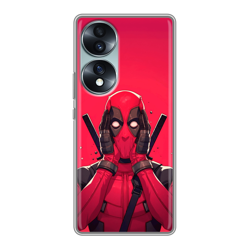 Силиконовый чехол на Huawei Honor 70 с принтом Дедпул Deadpool Силиконовый чехол на Huawei Honor 70 с принтом Дедпул Deadpool