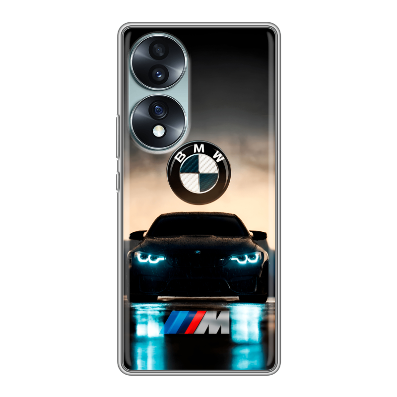 Силиконовый чехол на Huawei Honor 70 с принтом БМВ BMW Силиконовый чехол на Huawei Honor 70 с принтом БМВ BMW