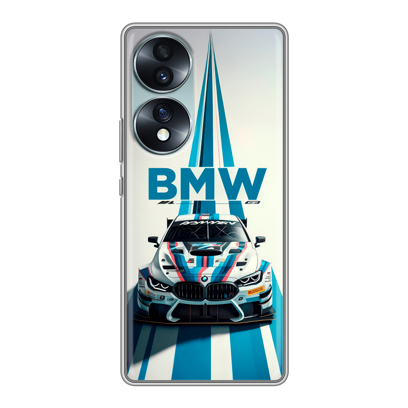 Силиконовый чехол на Huawei Honor 70 с принтом БМВ BMW Силиконовый чехол на Huawei Honor 70 с принтом БМВ BMW