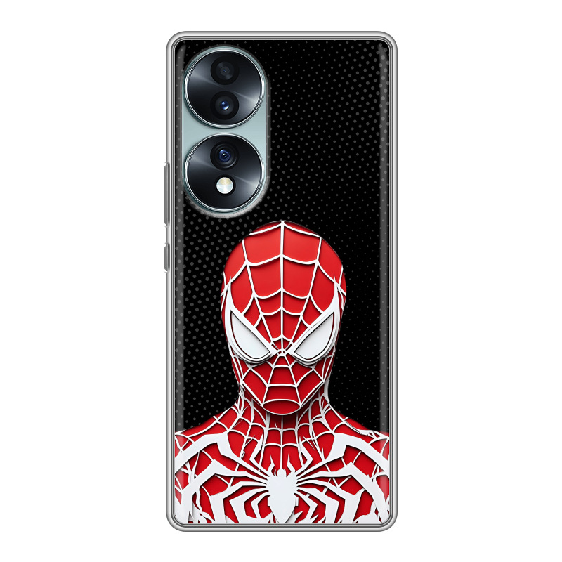 Силиконовый чехол на Huawei Honor 70 с принтом человек паук spiderman Силиконовый чехол на Huawei Honor 70 с принтом человек паук spiderman