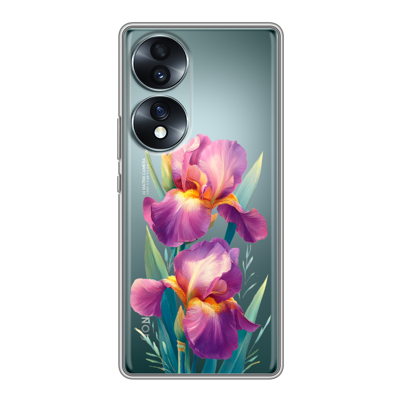 Силиконовый чехол на Huawei Honor 70 с принтом Цветы орхидеи Силиконовый чехол на Huawei Honor 70 с принтом Цветы орхидеи